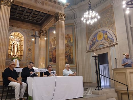 Acte de final de campanya de millores a l'església de Viladomiu Nou