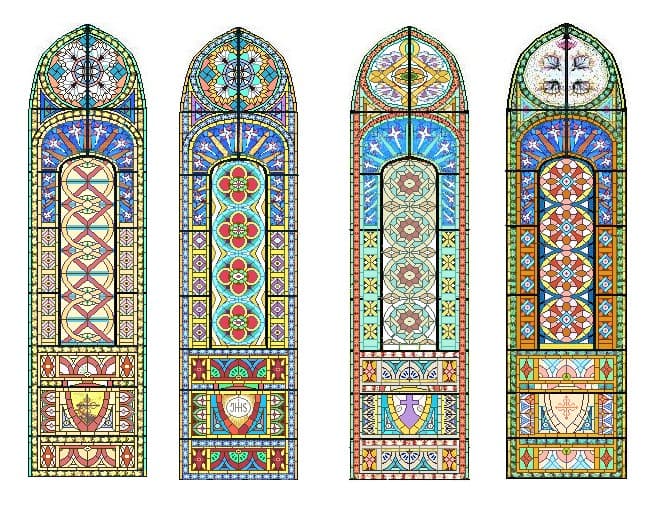 Vitralls de l'església de cal Pons (Puig-reig)