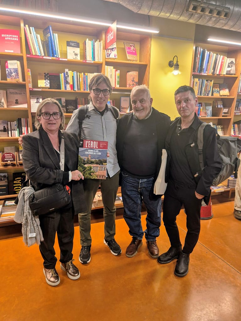 Rosa Serra, Jordi Boixader, Ramon Viladomat i Pep Espelt, a la llibreria Altaïr